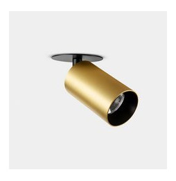 LedsC4 - Proyector Atom empotrable diámetro 52mm 12.1 blanco cálido 2700K CRI 90 20.1° oro mate 853lm