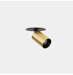 LedsC4 - Proyector Atom empotrable diámetro 30mm 3.1 blanco cálido 3000K CRI 90 37.1° oro mate 269lm