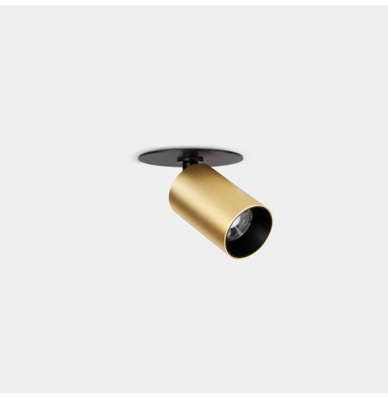 LedsC4 - Proyector Atom empotrable diámetro 30mm 3.1 blanco cálido 3000K CRI 90 37.1° oro mate 269lm