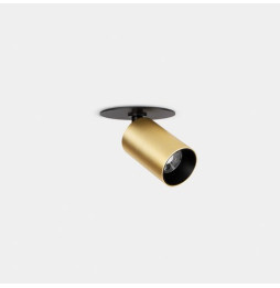 LedsC4 - Proyector Atom empotrable diámetro 30mm 3.1 blanco cálido 2700K CRI 90 37.1° oro mate 269lm