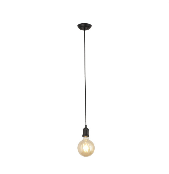FARO - Luminaria colgante ART E27 máximo 60W 2 metros de cable negro