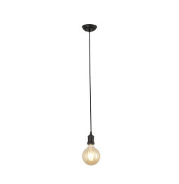 FARO - Luminaria colgante ART E27 máximo 60W 2 metros de cable negro