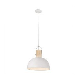 FARO - Luminaria colgante MARGOT 1xE27 blanco