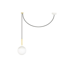 FARO - Luminaria colgante MINE E27 40W difusor policarbonato blanco