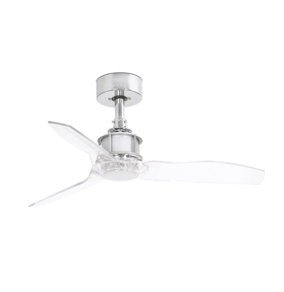 FARO - Ventilador JUST FAN XS diámetro 910mm cromo palas transparentes