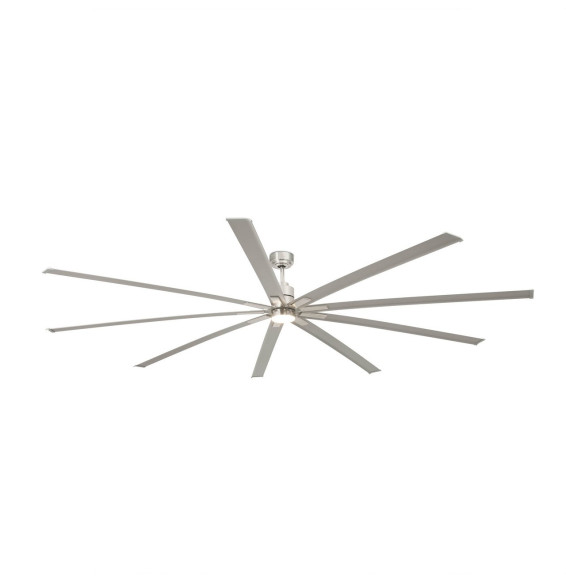 FARO - Ventilador MANHATTAN diámetro 2440mm 9 palas LED 15W 3000K níquel mate