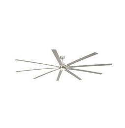 FARO - Ventilador MANHATTAN diámetro 2440mm 9 palas LED 15W 3000K níquel mate