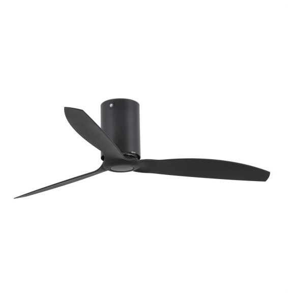 FARO - Ventilador MINI TUBE FAN diámetro 128cm negro mate 3 palas negras