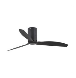 FARO - Ventilador MINI TUBE FAN diámetro 128cm negro mate 3 palas negras