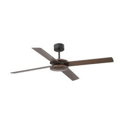 FARO - Ventilador POLEA diámetro 1320mm 4 palas marrón