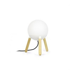 FARO - Luminaria sobremesa MINE E27 40W difusor policarbonato blanco