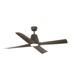 FARO - Ventilador TYPHOON DC diámetro 1300mm 4 palas IP44 marrón