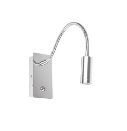 FARO - Aplique JULIET lector con USB cromo LED 3W 3000K