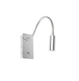 FARO - Aplique JULIET lector con USB cromo LED 3W 3000K