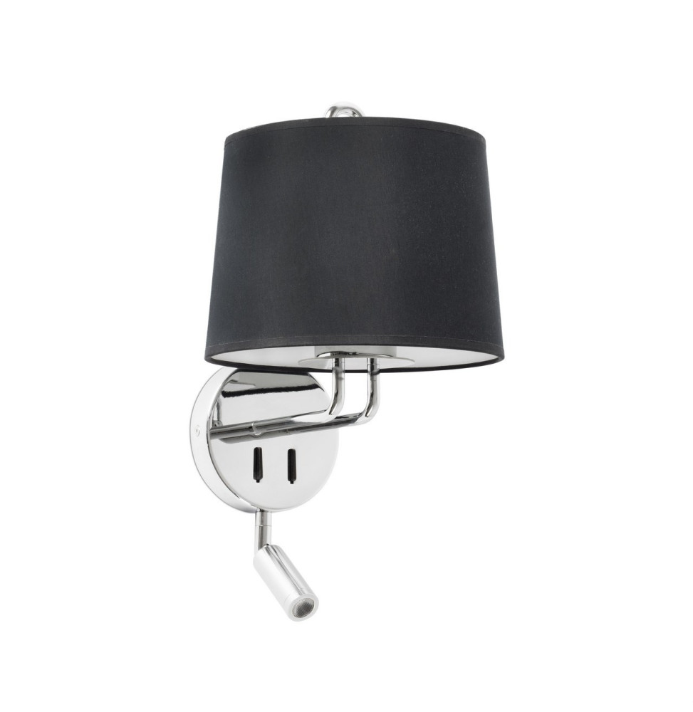 FARO - Aplique MONTREAL cromo E27 lector LED 1-3W 2700K