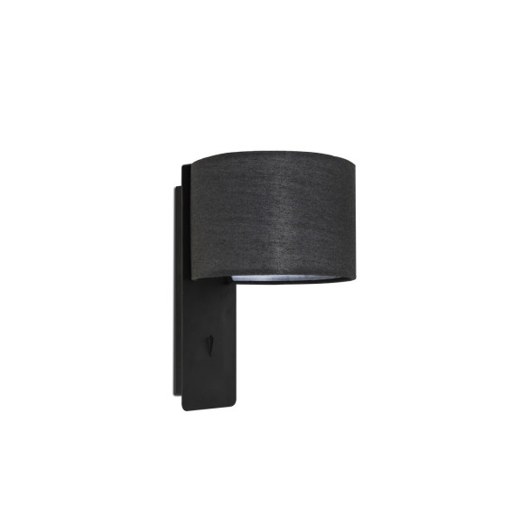 FARO - Aplique FOLD negro 1xE27