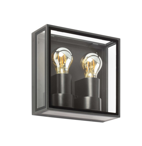 FARO - Aplique POMO aplique gris oscuro 2xE27