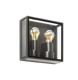 FARO - Aplique POMO aplique gris oscuro 2xE27