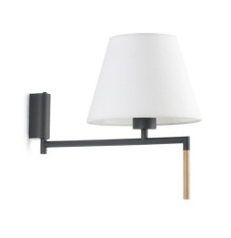 FARO - Aplique RON 1xE27 gris oscuro