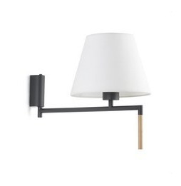 FARO - Aplique RON 1xE27 gris oscuro