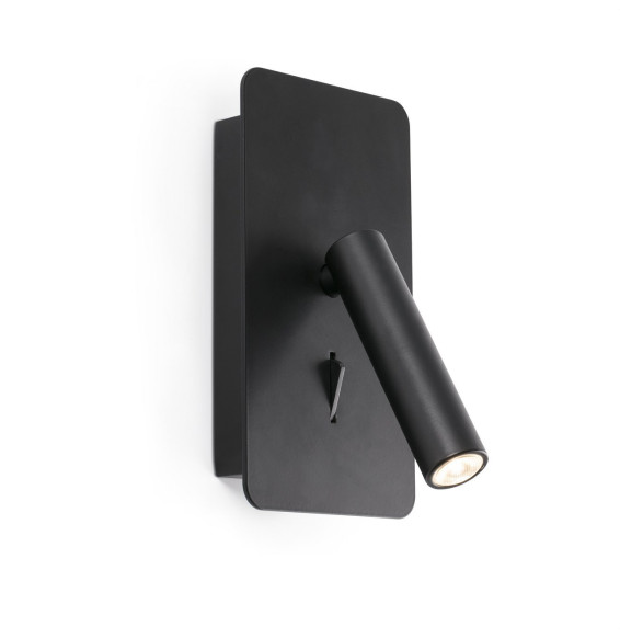 FARO - Aplique SUAU lector negro USB LED 3W