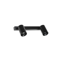 FARO - Aplique STAN orientable negro 2xGU10
