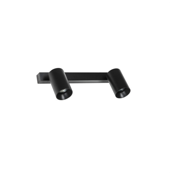 FARO - Aplique STAN orientable negro 2xGU10