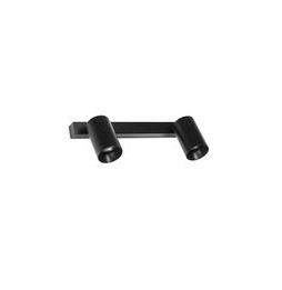 FARO - Aplique STAN orientable negro 2xGU10