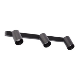 FARO - Aplique STAN orientable negro 3xGU10