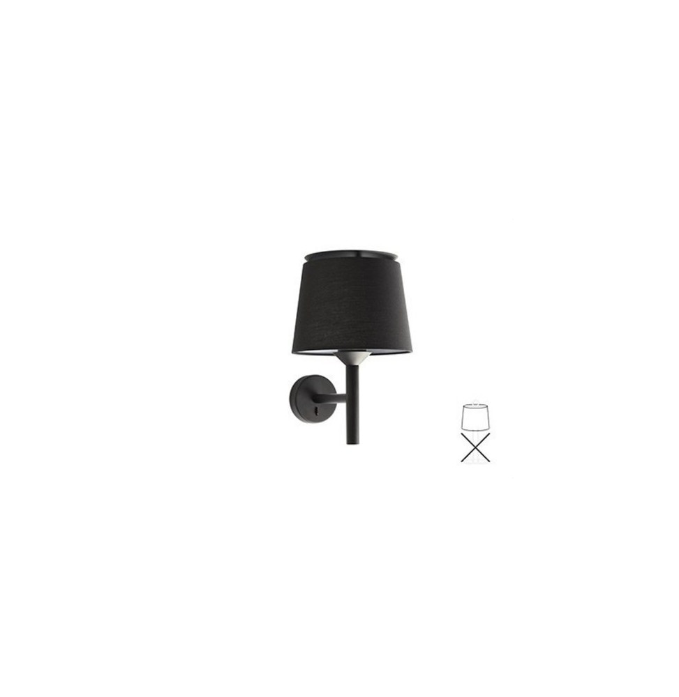 FARO - Aplique SAVOY pantalla negra