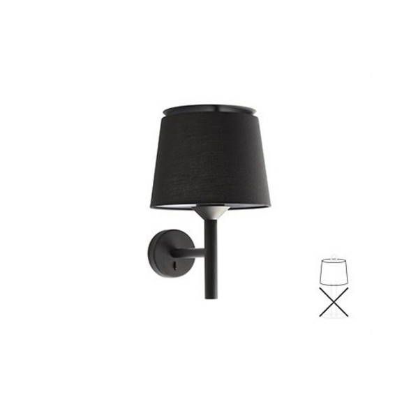 FARO - Aplique SAVOY pantalla negra