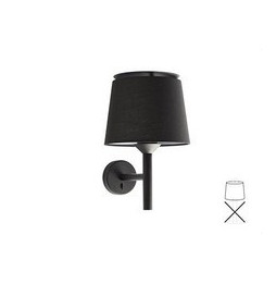 FARO - Aplique SAVOY pantalla negra