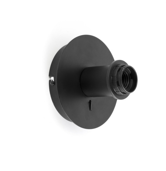 FARO - Aplique LUPE negro 1xE27
