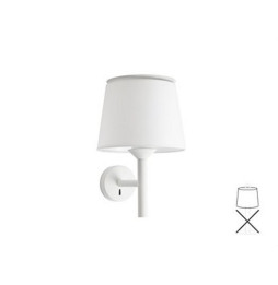 FARO - Aplique SAVOY pantalla blanca