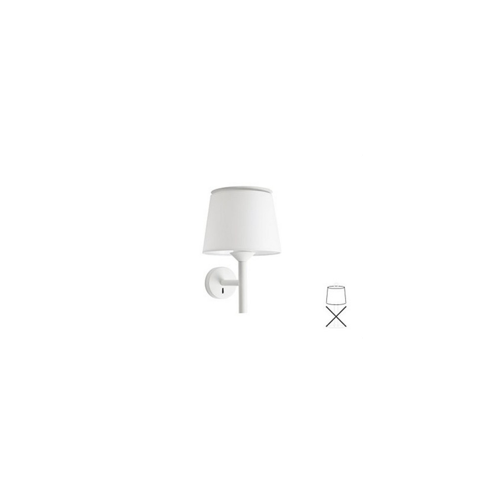 FARO - Aplique SAVOY pantalla blanca