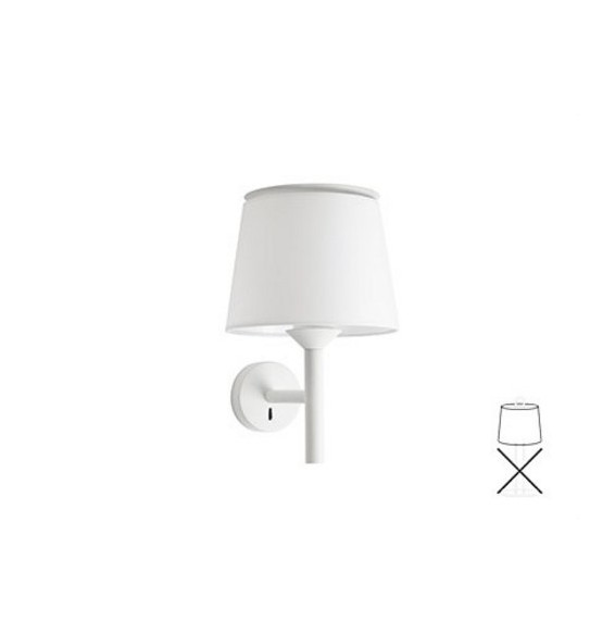 FARO - Aplique SAVOY pantalla blanca