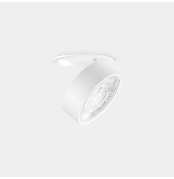 LedsC4 - Downlight Kiva empotrado diámetro 75mm 8.8 blanco cálido 2700K CRI 90 18.9° DALI-2/PUSH Níquel satinado IN IP20 / OUT I