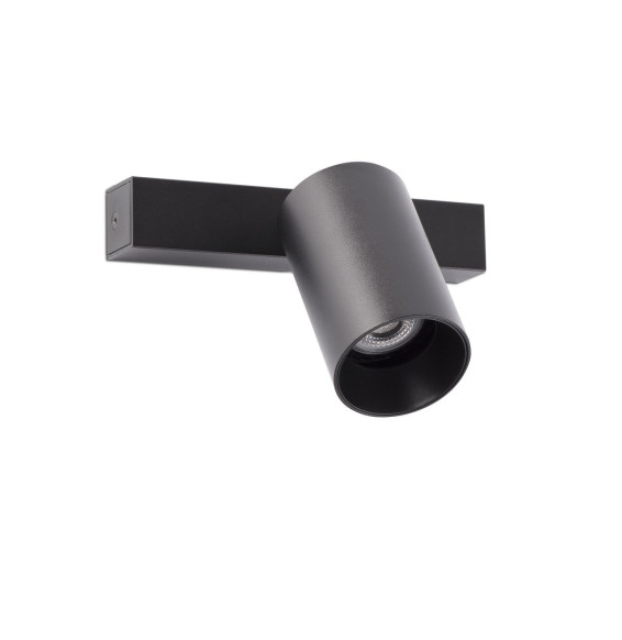 FARO - Aplique STAN orientable negro 1xGU10
