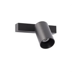 FARO - Aplique STAN orientable negro 1xGU10
