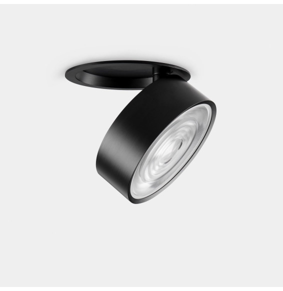 LedsC4 - Downlight Kiva empotrado diámetro 95mm 14 blanco cálido 3000K CRI 90 22.7° CASAMBI negro IN IP20 / OUT IP23 1320lm