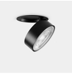 LedsC4 - Downlight Kiva empotrado diámetro 95mm 14 blanco cálido 3000K CRI 90 22.7° CASAMBI negro IN IP20 / OUT IP23 1320lm