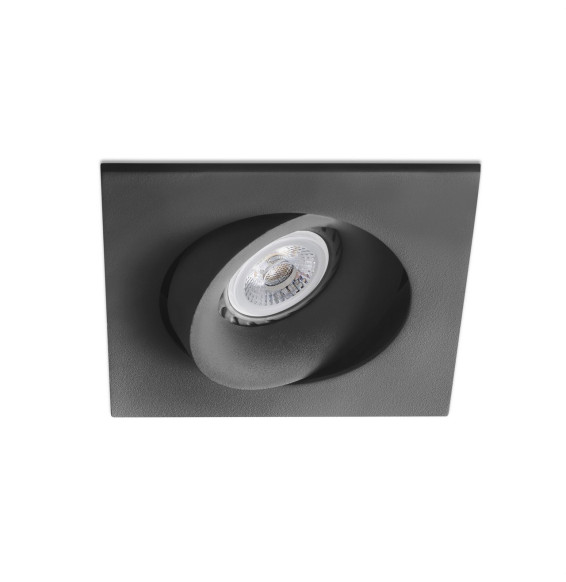 FARO - Empotrable ARGON cuadrado negro GU10/MR16/LED