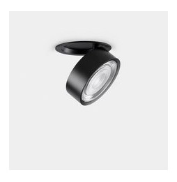 LedsC4 - Downlight Kiva empotrado diámetro 75mm 8.8 blanco cálido 3000K CRI 90 18.9° ON-OFF negro IN IP20 / OUT IP23 530lm