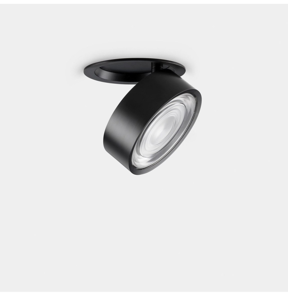LedsC4 - Downlight Kiva empotrado diámetro 75mm 8.8 blanco cálido 3000K CRI 90 18.9° DALI-2/PUSH negro IN IP20 / OUT IP23 530lm