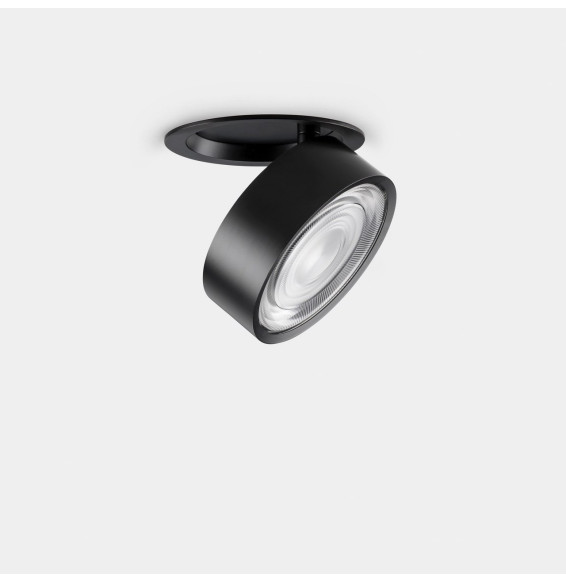 LedsC4 - Downlight Kiva empotrado diámetro 75mm 8.8 blanco cálido 3000K CRI 90 18.9° DALI-2/PUSH negro IN IP20 / OUT IP23 530lm