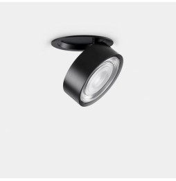 LedsC4 - Downlight Kiva empotrado diámetro 75mm 8.8 blanco cálido 3000K CRI 90 18.9° DALI-2/PUSH negro IN IP20 / OUT IP23 530lm