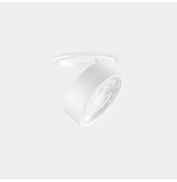 LedsC4 - Downlight Kiva empotrado diámetro 75mm 8.8 blanco cálido 2700K CRI 90 18.9° ON-OFF Níquel satinado IN IP20 / OUT IP23 4