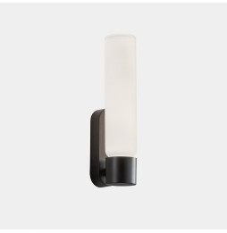 LedsC4 - Aplique IP44 Dresde LED 9.5 blanco cálido 3000K ON-OFF negro 563lm
