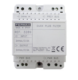 FERMAX - Filtro DUOX PLUS 24VDC carril DIN-4