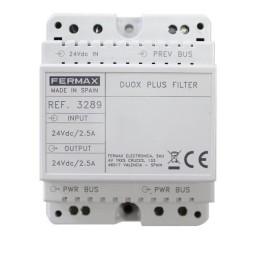 FERMAX - Filtro DUOX PLUS 24VDC carril DIN-4